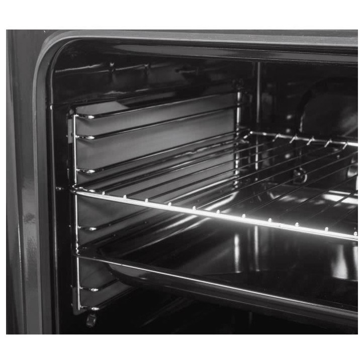 Cuisiniere vitrocéramique CONTINENTAL EDISON CECV60FCS - 4 feux - L58,8 xP61 xH83 cm - Silver Cuisiniere vitrocéramique CONTINENTAL EDISON CECV60FCS - 4 feux - L58,8 xP61 xH83 cm - Silver