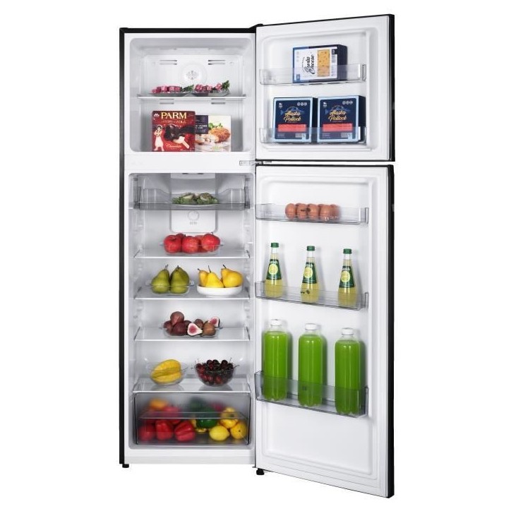 Réfrigérateur congélateur haut CONTINENTAL EDISON - 247L - Total No Frost(Sans givre) - Noir - L54,5 cm x H167 cm