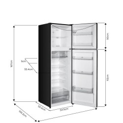 Réfrigérateur congélateur haut CONTINENTAL EDISON - 247L - Total N