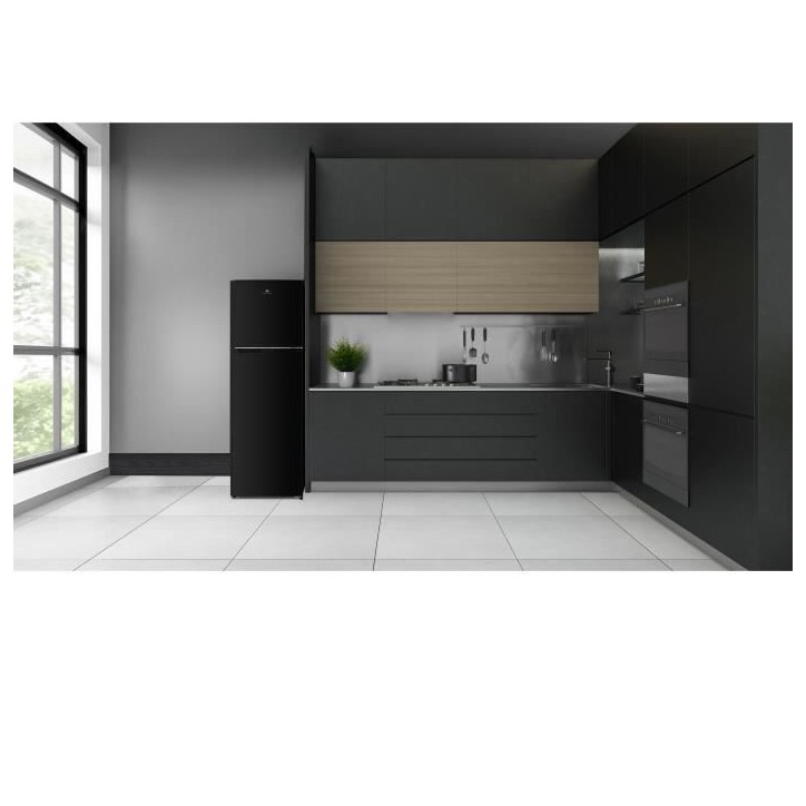 Réfrigérateur congélateur haut CONTINENTAL EDISON - 247L - Total No Frost(Sans givre) - Noir - L54,5 cm x H167 cm
