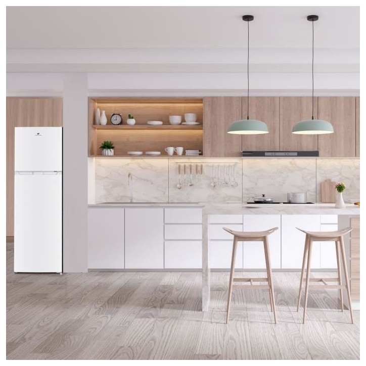 Réfrigérateur congélateur haut -247L - Total No Frost(Sans givre) - Blanc - L54,5 cm x H167 cm