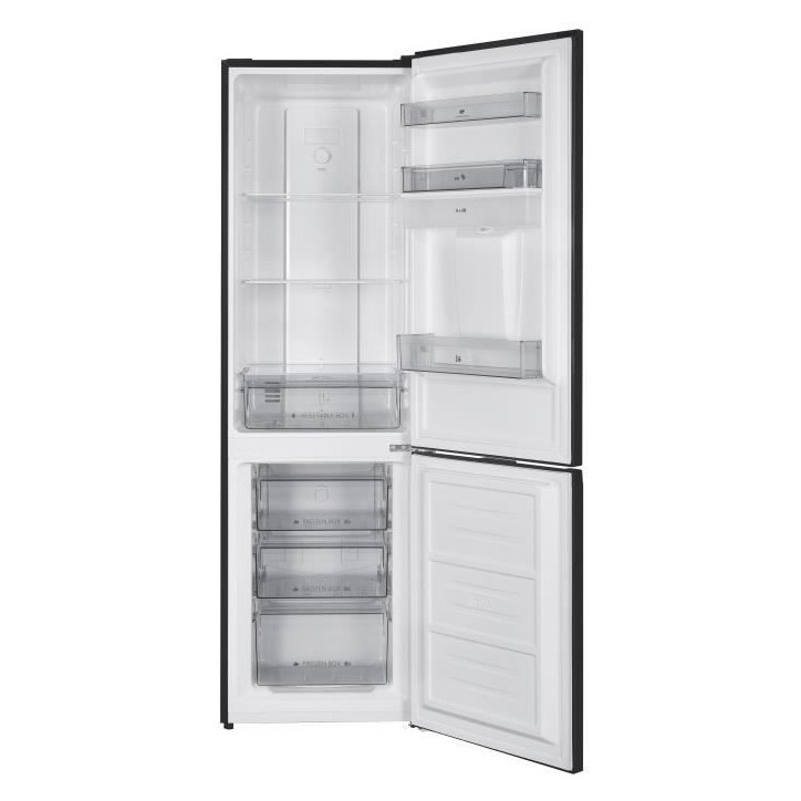 Réfrigérateur congélateur bas CONTINENTAL EDISON - 251L -Total No Frost(Sans givre) - Noir - L 55 cm x H 180 cm