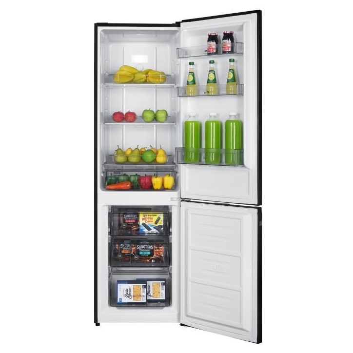 Réfrigérateur congélateur bas CONTINENTAL EDISON - 253L - Total No Frost (Sans givre)- Noir Réfrigérateur congélateur bas CONTINENTAL EDISON - 253L - Total No Frost (Sans givre)- Noir