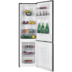 Réfrigérateur congélateur bas 251L - CONTINENTAL EDISON - Total No Frost(Sans givre) - Noir - Classe D - L 55 cm x H 180 cm