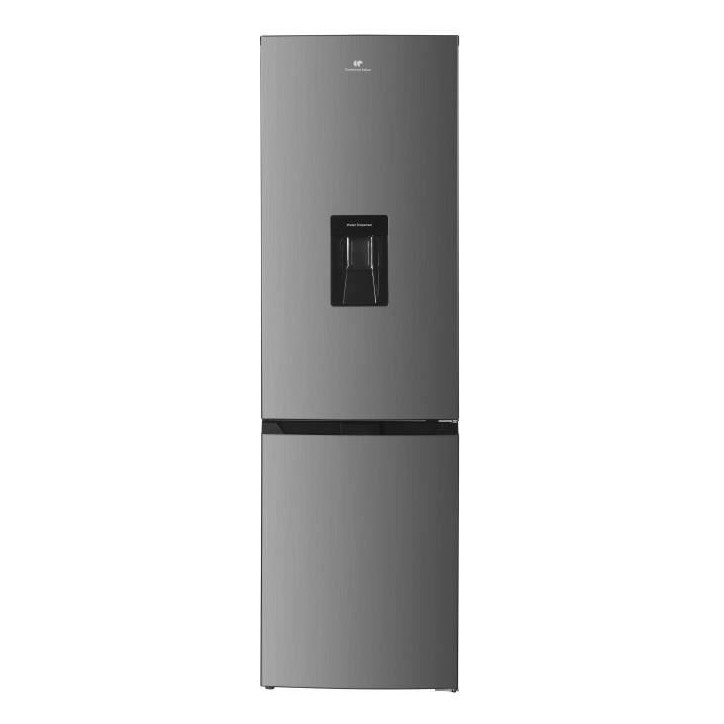 Réfrigérateur congélateur bas - CONTINENTAL EDISON - 325L - Total No Frost - distributeur d'eau- Inox - Classe D