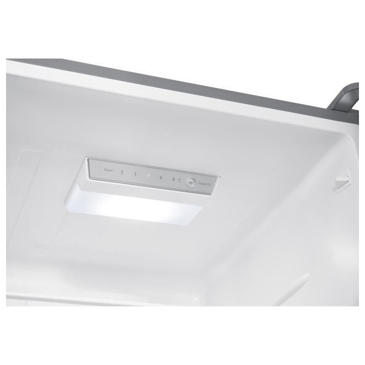 Réfrigérateur congélateur bas - CONTINENTAL EDISON - 325L - Total No Frost - distributeur d'eau- Inox - Classe D
