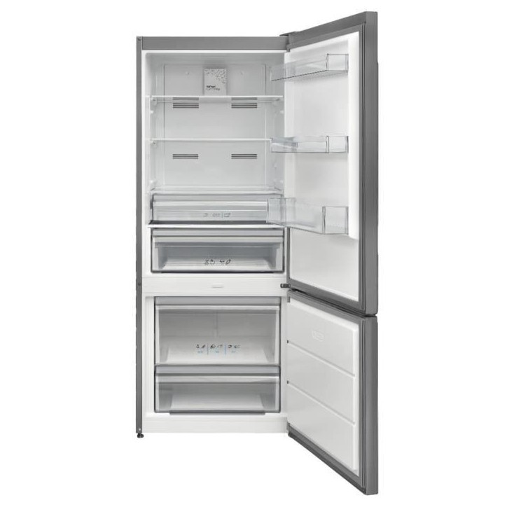 Réfrigérateur congélateur bas - CONTINENTAL EDISON - CEFC428NFIXD - 427 L - Classe D - 70 x 71,2 x 173 cm - Silver