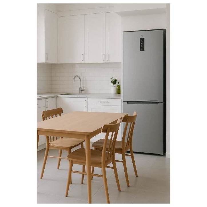 Réfrigérateur congélateur bas - CONTINENTAL EDISON - CEFC428NFIXD - 427 L - Classe D - 70 x 71,2 x 173 cm - Silver