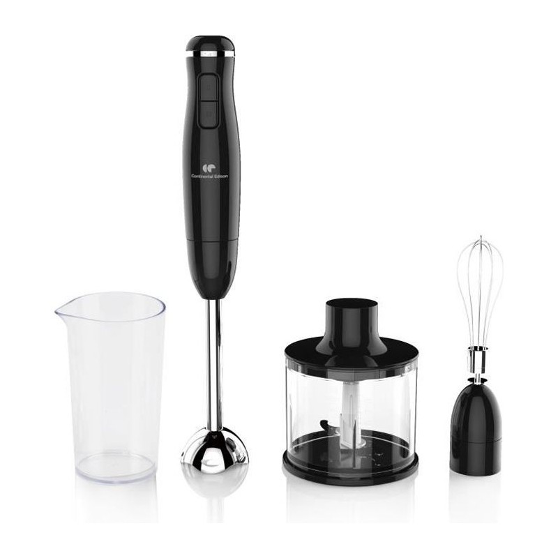 Mixeur plongeant CONTINENTAL EDISON CEHB01 Noir - 400W - Verre doseur Mixeur plongeant CONTINENTAL EDISON CEHB01 Noir - 400W - Verre doseur
