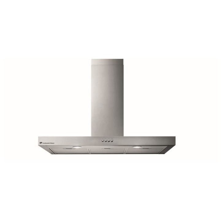 Hotte décorative inox CONTINENTAL EDISON CEHD9058S - 90 cm
