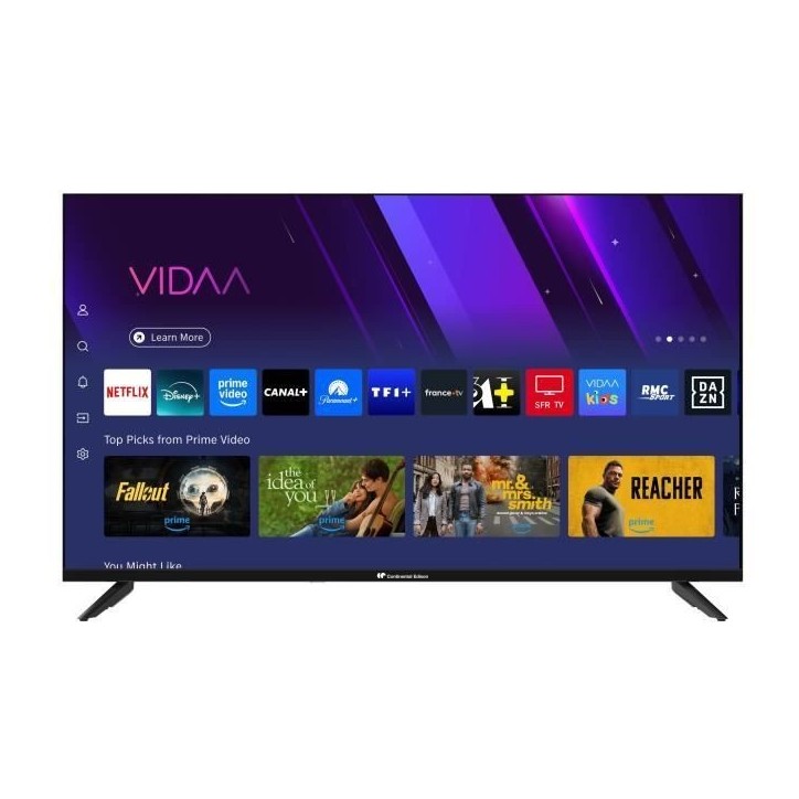 TV LED - CONTINENTAL EDISON - CELED40SVFHD25B6 - FHD 40“ (101 cm) - SMART VIDAA - 3xHDMI, 2xUSB - Noir
