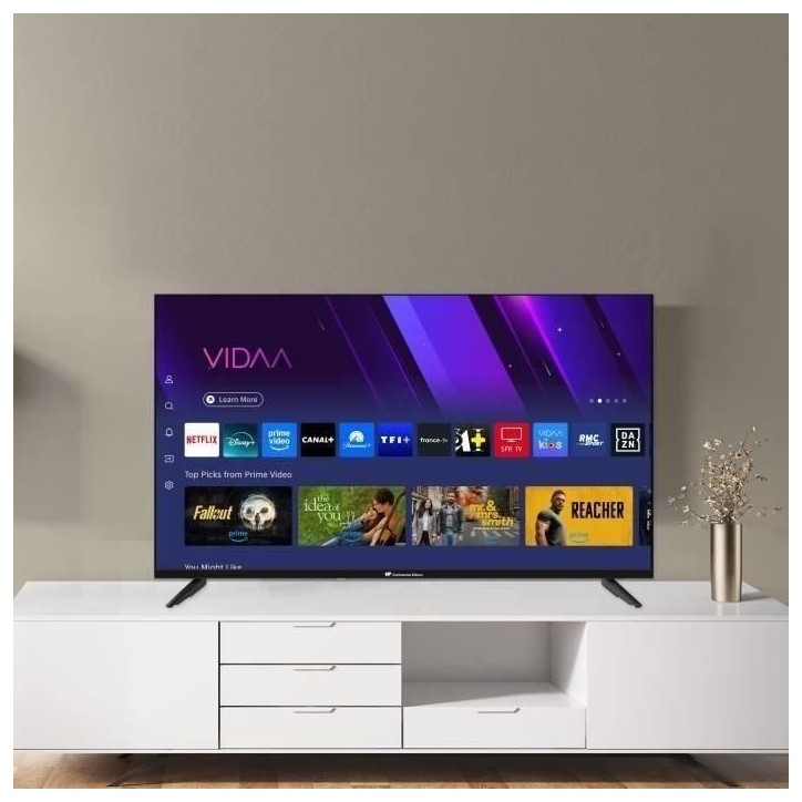 TV LED - CONTINENTAL EDISON - CELED40SVFHD25B6 - FHD 40“ (101 cm) - SMART VIDAA - 3xHDMI, 2xUSB - Noir