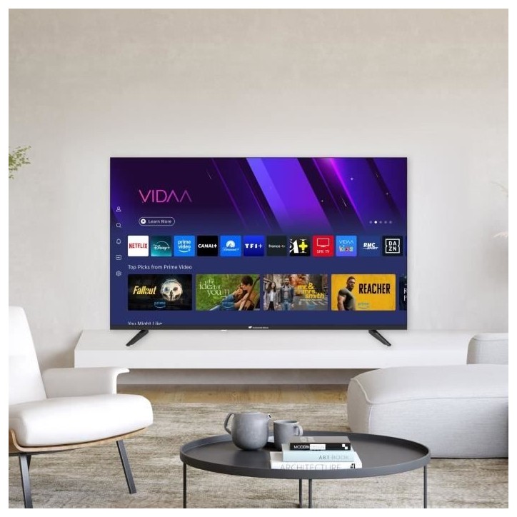 TV QLED - CONTINENTAL EDISON - CELED43SVQLD25B6 - 43'' (109 cm) - UHD 4K 3840x2160 - SMART VIDAA - 3xHDMI - 2xUSB TV QLED - CONTINENTAL EDISON - CELED43SVQLD25B6 - 43'' (109 cm) - UHD 4K 3840x2160 - SMART VIDAA - 3xHDMI - 2xUSB