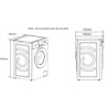 Lave-linge hublot CONTINENTAL EDISON CELL10140S2 - 10 kg - Largeur 60