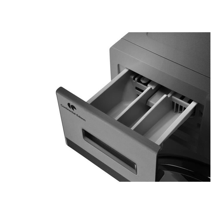 Lave-linge hublot - CONTINENTAL EDISON - CELL10140S3 - 10kg - Moteur induction - 60 cm - 1400 trs/min - Silver