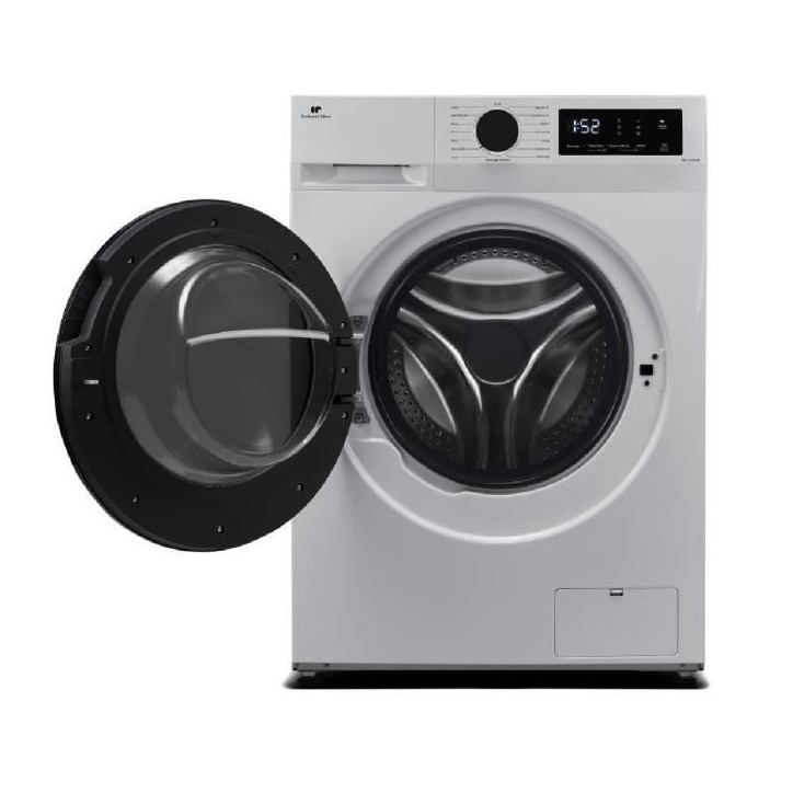 Lave-linge hublot CONTINENTAL EDISON CELL1214ISS -12kg - Largeur 60 cm - Classe A - 1400 trs/min - moteur induction - silver Lave-linge hublot CONTINENTAL EDISON CELL1214ISS -12kg - Largeur 60 cm - Classe A - 1400 trs/min - moteur induction - silver