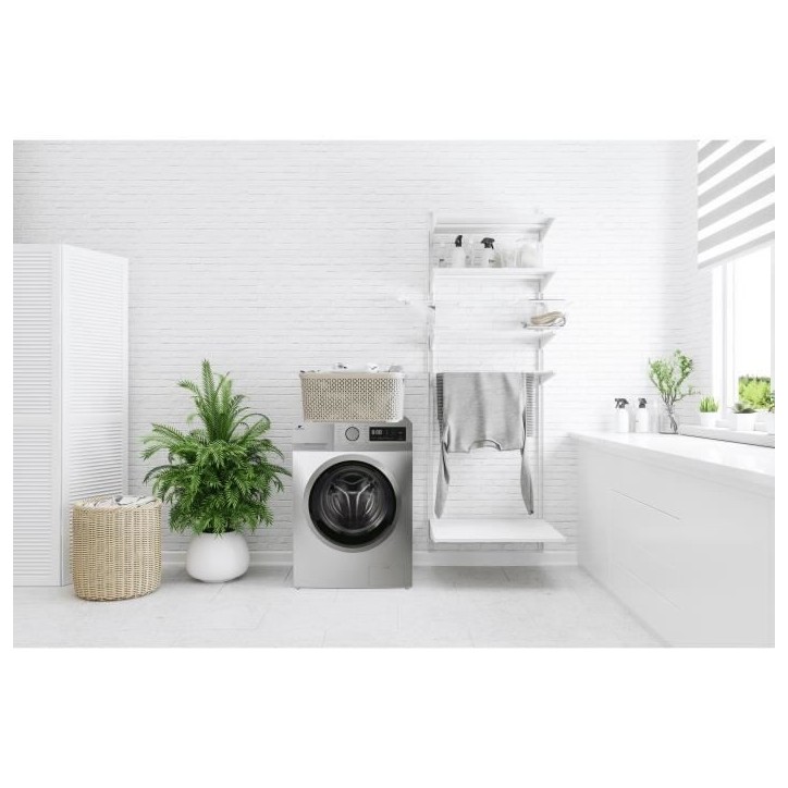 Lave-linge hublot CONTINENTAL EDISON CELL1214ISS -12kg - Largeur 60 cm - Classe A - 1400 trs/min - moteur induction - silver Lave-linge hublot CONTINENTAL EDISON CELL1214ISS -12kg - Largeur 60 cm - Classe A - 1400 trs/min - moteur induction - silver