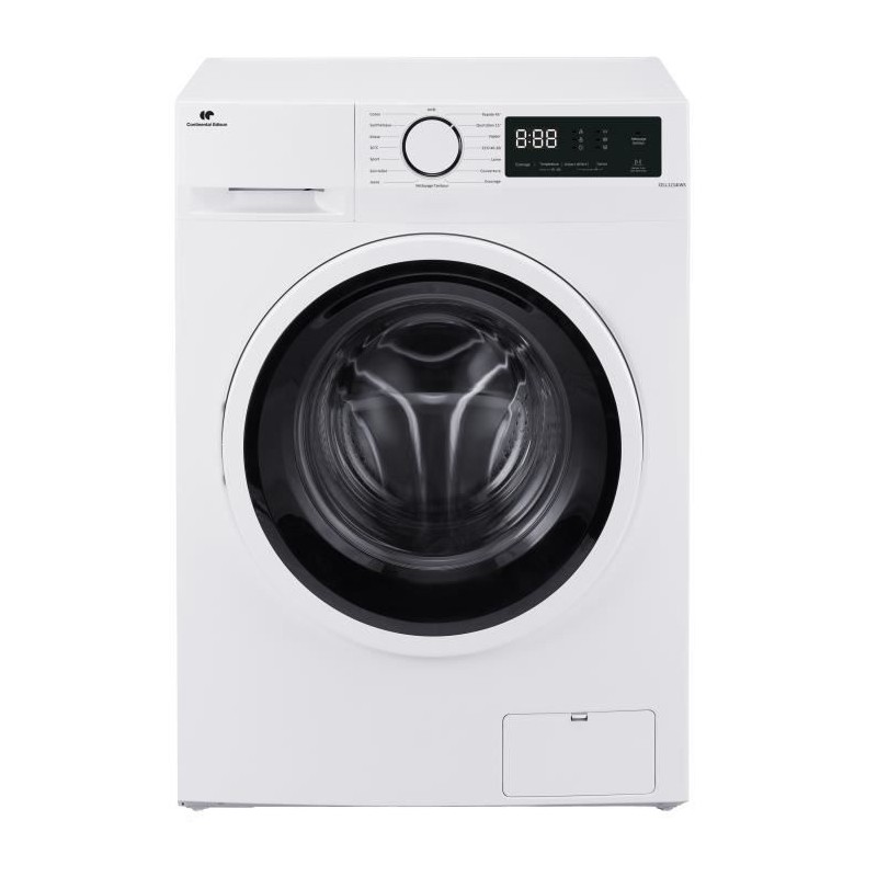 Lave-linge hublot CONTINENTAL EDISON CELL1214IWS -12kg - Largeur 60 cm Lave-linge hublot CONTINENTAL EDISON CELL1214IWS -12kg - Largeur 60 cm