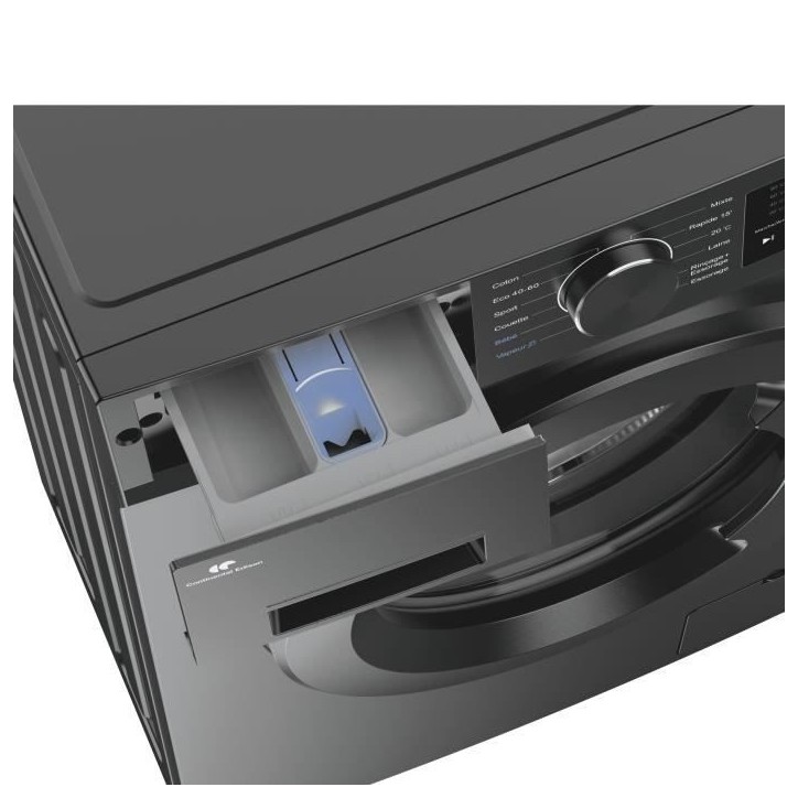 Lave-linge hublot - CONTINENTAL EDISON - CELL712IS3 - 7 kg - Induction - 60 cm - 1200 trs/min - Silver Lave-linge hublot - CONTINENTAL EDISON - CELL712IS3 - 7 kg - Induction - 60 cm - 1200 trs/min - Silver