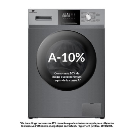 Lave-linge hublot - CONTINENTAL EDISON - CELL8140IS1 - 8kg - Moteur in