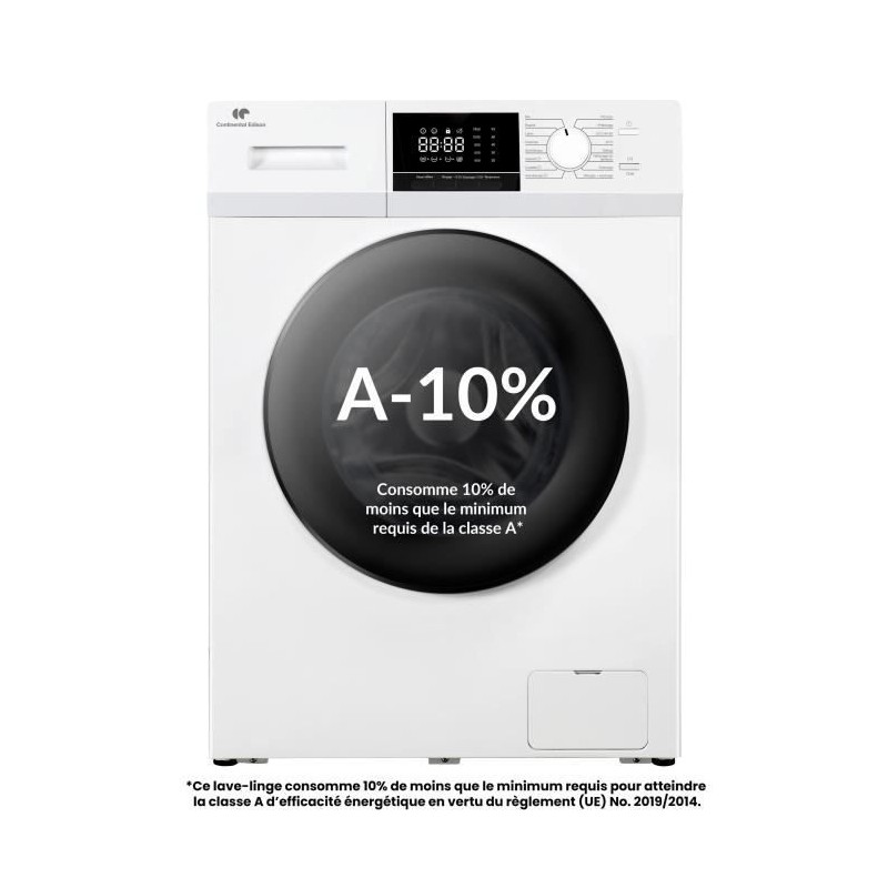 Lave-linge hublot - CONTINENTAL EDISON - CELL8140IW1 - 8kg - Moteur in Lave-linge hublot - CONTINENTAL EDISON - CELL8140IW1 - 8kg - Moteur in