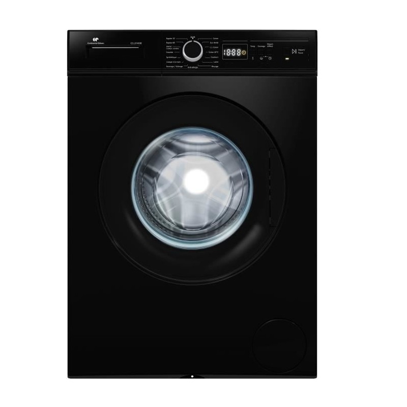 Lave-linge hublot CONTINENTAL EDISON CELL9140IB - 9kg - Largeur 59,6 c Lave-linge hublot CONTINENTAL EDISON CELL9140IB - 9kg - Largeur 59,6 c