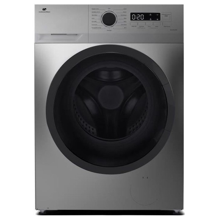 Lave-linge hublot CONTINENTAL EDISON CELL914ISS - 9 kg - Largeur 59,5 cm - Classe A - 1400 trs - moteur induction -Silver Lave-linge hublot CONTINENTAL EDISON CELL914ISS - 9 kg - Largeur 59,5 cm - Classe A - 1400 trs - moteur induction -Silver