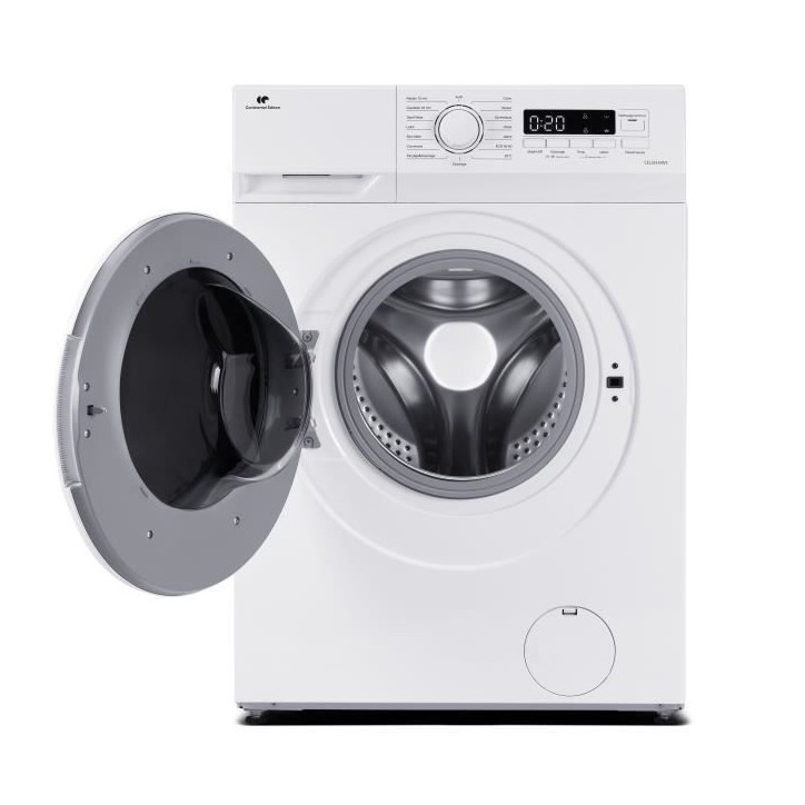 Lave-linge hublot CONTINENTAL EDISON CELL914IWS - 9 kg - Largeur 59,5 cm - Classe A - 1400 trs - moteur induction -Blanc Lave-linge hublot CONTINENTAL EDISON CELL914IWS - 9 kg - Largeur 59,5 cm - Classe A - 1400 trs - moteur induction -Blanc