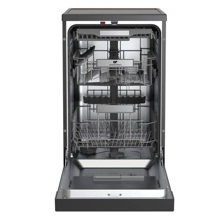 Lave-vaisselle pose libre - CONTINENTAL EDISON - CELV1145B - 11 couverts - 45 cm - 45 dB - Noir Lave-vaisselle pose libre - CONTINENTAL EDISON - CELV1145B - 11 couverts - 45 cm - 45 dB - Noir