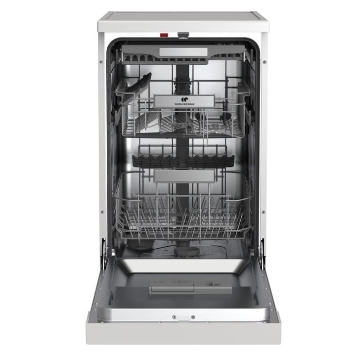 Lave-vaisselle pose libre - CONTINENTAL EDISON - CELV1145W - 11 couverts - 45 cm - 45 dB - Blanc Lave-vaisselle pose libre - CONTINENTAL EDISON - CELV1145W - 11 couverts - 45 cm - 45 dB - Blanc