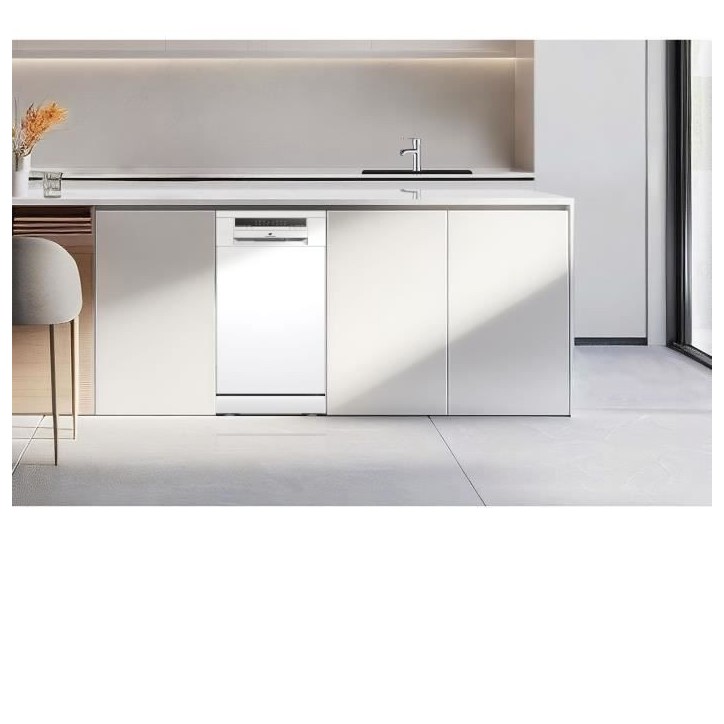 Lave-vaisselle pose libre - CONTINENTAL EDISON - CELV1145W - 11 couverts - 45 cm - 45 dB - Blanc Lave-vaisselle pose libre - CONTINENTAL EDISON - CELV1145W - 11 couverts - 45 cm - 45 dB - Blanc