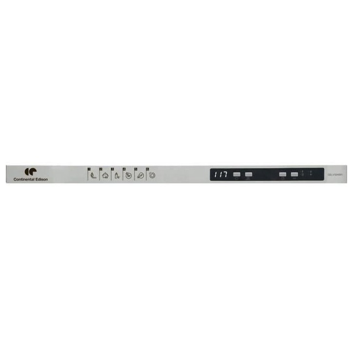 Lave-vaisselle encastrable CONTINENTAL EDISON CELV1245FI - 12 couverts - Largeur 59,8 cm - Classe D - 45 dB - Blanc Lave-vaisselle encastrable CONTINENTAL EDISON CELV1245FI - 12 couverts - Largeur 59,8 cm - Classe D - 45 dB - Blanc