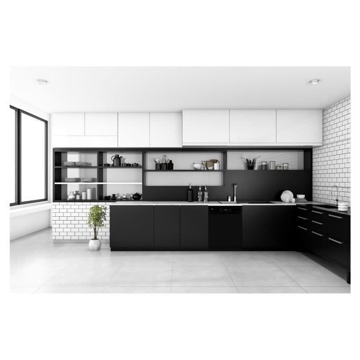 Lave-vaisselle pose libre CONTINENTAL EDISON - 15 couverts - Largeur 59,8 cm - Classe D - moteur induction - 39 dB - Noir Lave-vaisselle pose libre CONTINENTAL EDISON - 15 couverts - Largeur 59,8 cm - Classe D - moteur induction - 39 dB - Noir