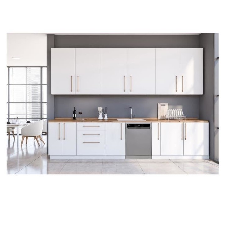 Lave-vaisselle pose libre CONTINENTAL EDISON - 15 couverts - Largeur 59,8 cm - Classe D - moteur induction - 39 dB - Silver