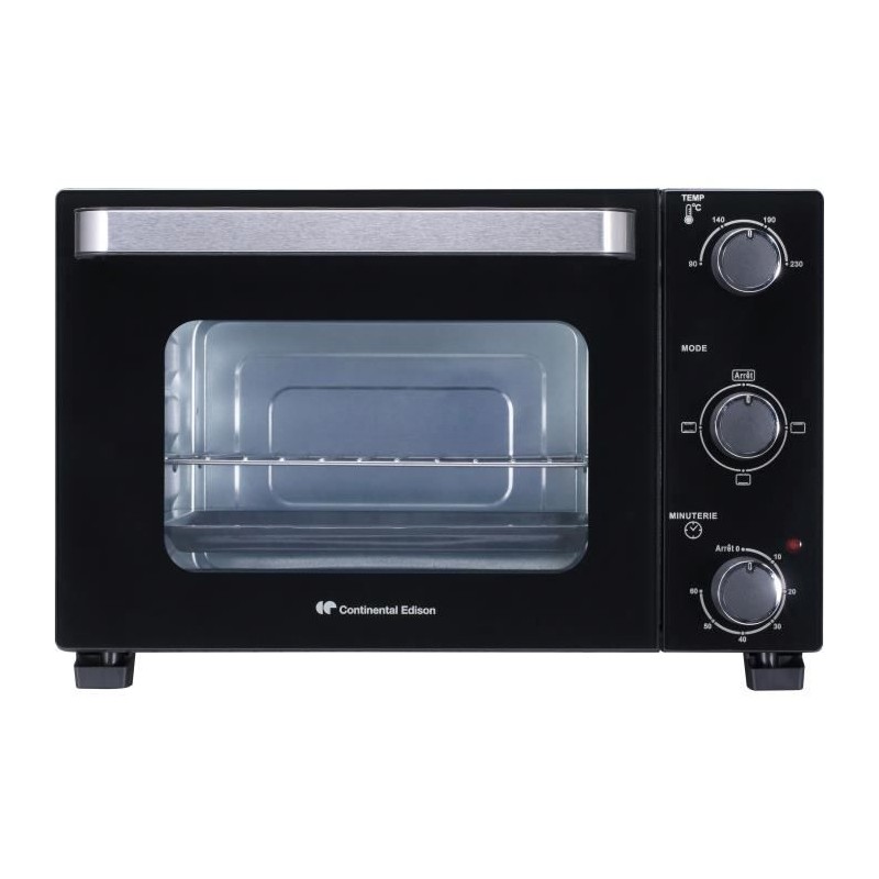 CONTINENTAL EDISON CEMF22B - Minifour électrique 22L noir - 1300W - R CONTINENTAL EDISON CEMF22B - Minifour électrique 22L noir - 1300W - R