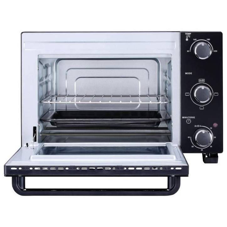 CONTINENTAL EDISON CEMF22B - Minifour électrique 22L noir - 1300W - Rotissoire, Convection naturelle CONTINENTAL EDISON CEMF22B - Minifour électrique 22L noir - 1300W - Rotissoire, Convection naturelle