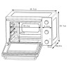 CONTINENTAL EDISON CEMF22B - Minifour électrique 22L noir - 1300W - R