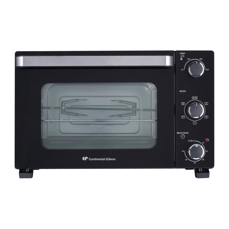 Minifour électrique CONTINENTAL EDISON CEMF28B2 - 28L noir - 1500W - Minifour électrique CONTINENTAL EDISON CEMF28B2 - 28L noir - 1500W -