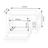 Minifour électrique CONTINENTAL EDISON CEMF45DIG - 45L noir - 2000W -