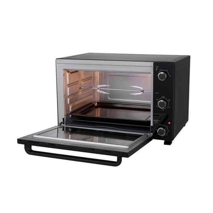 Minifour électrique - Chaleur tournante - CONTINENTAL EDISON - CEMF60B3 - Noir - L60 x H39 x P 48 cm Minifour électrique - Chaleur tournante - CONTINENTAL EDISON - CEMF60B3 - Noir - L60 x H39 x P 48 cm