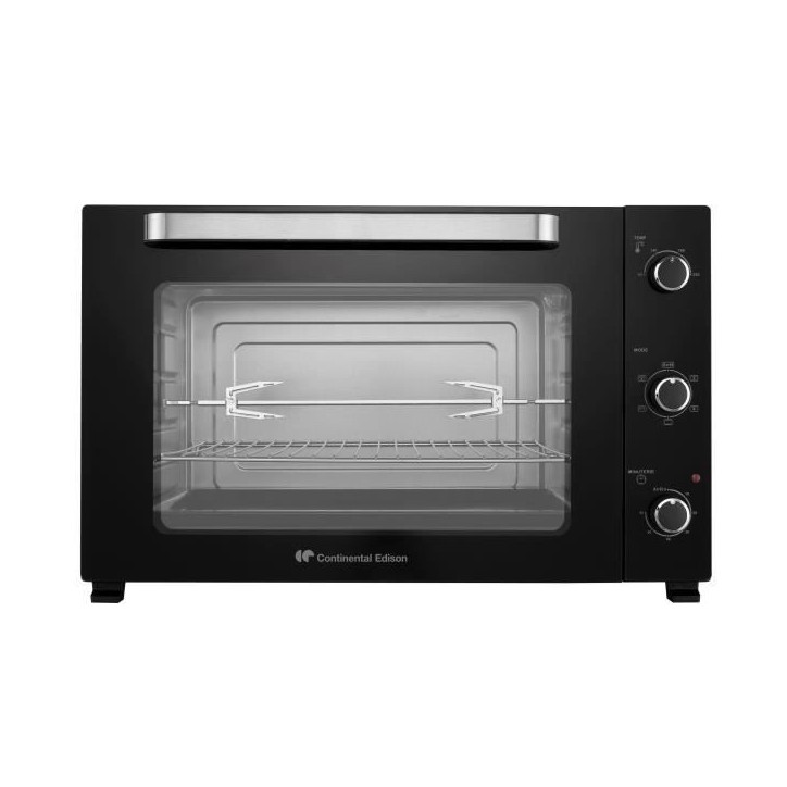 Minifour électrique -Chaleur tournante- CONTINENTAL EDISON - CEMF80B - Noir - L68 x H42,8 x P 48 cm