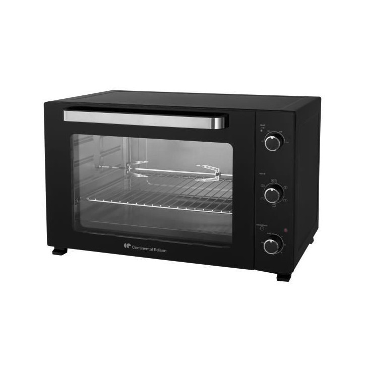 Minifour électrique -Chaleur tournante- CONTINENTAL EDISON - CEMF80B - Noir - L68 x H42,8 x P 48 cm