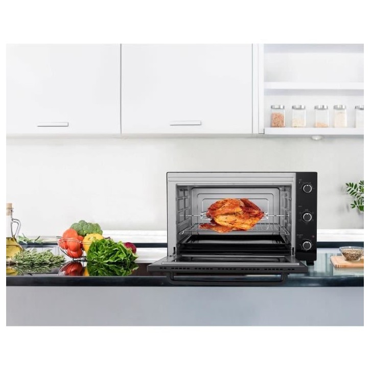 Minifour électrique -Chaleur tournante- CONTINENTAL EDISON - CEMF80B - Noir - L68 x H42,8 x P 48 cm
