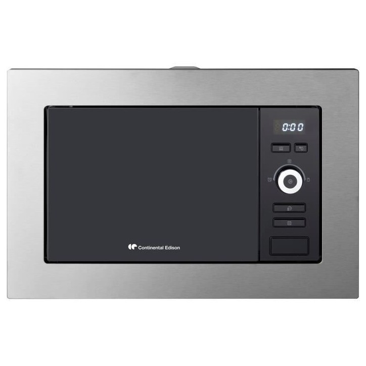 Four micro-ondes encastrable Grill CONTINENTAL EDISON MO20IXEG L59,5 x H38,8 cm x P34,35 cm 20L Inox Four micro-ondes encastrable Grill CONTINENTAL EDISON MO20IXEG L59,5 x H38,8 cm x P34,35 cm 20L Inox