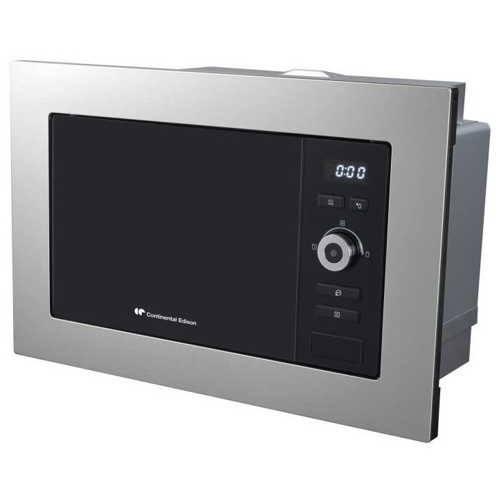 Four micro-ondes encastrable Grill CONTINENTAL EDISON MO20IXEG L59,5 x H38,8 cm x P34,35 cm 20L Inox Four micro-ondes encastrable Grill CONTINENTAL EDISON MO20IXEG L59,5 x H38,8 cm x P34,35 cm 20L Inox