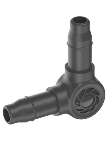 Jonction en L 3/16 4.6mm - GARDENA - 13212-26 - Connexion Easy & Flexible - Boite de 20 pieces
