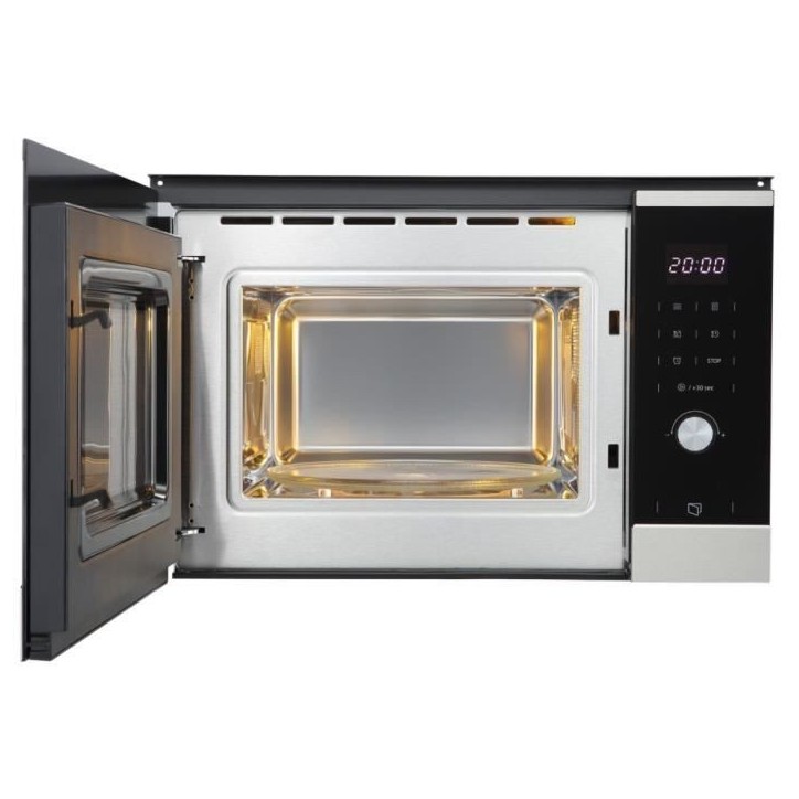 Micro ondes encastrable - CONTINENTAL EDISON - CEMO25GINE - Noir Inox L59,5 x H38,8 x P40,1 cm - 25L Micro ondes encastrable - CONTINENTAL EDISON - CEMO25GINE - Noir Inox L59,5 x H38,8 x P40,1 cm - 25L