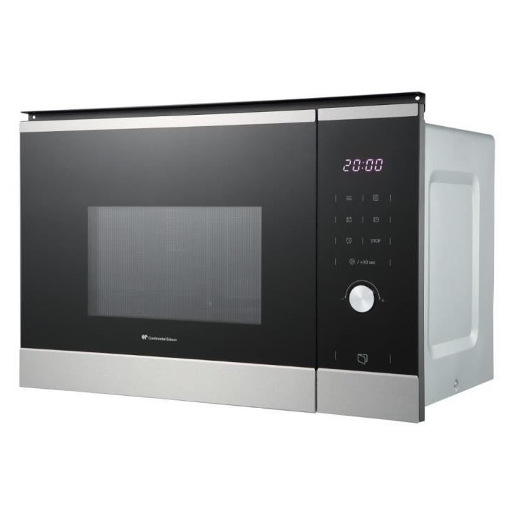 Micro ondes encastrable - CONTINENTAL EDISON - CEMO25GINE - Noir Inox L59,5 x H38,8 x P40,1 cm - 25L Micro ondes encastrable - CONTINENTAL EDISON - CEMO25GINE - Noir Inox L59,5 x H38,8 x P40,1 cm - 25L