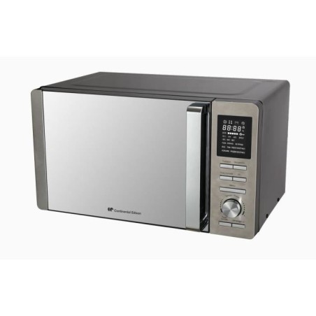 Micro-ondes combiné - CONTINENTAL EDISON - CEMO25SG13S3 - Silver - 25 L - Porte Miroir - 1400 W - Grill 1200 W - Convection 120