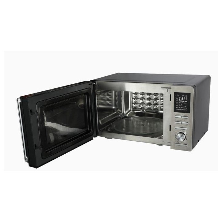 Micro-ondes combiné - CONTINENTAL EDISON - CEMO25SG13S3 - Silver - 25 L - Porte Miroir - 1400 W - Grill 1200 W - Convection 120
